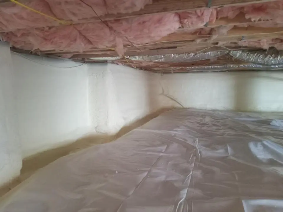 Crawl space encapsulation with closed-cell spray foam for Spray Foam Roofing in Shoreline